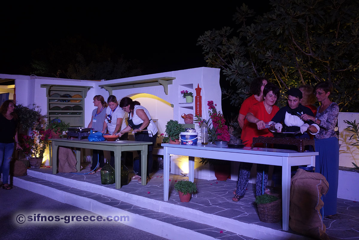 Παρουσίαση συνταγής στο Φεστιβάλ του Τσελεμεντέ στη Σίφνο