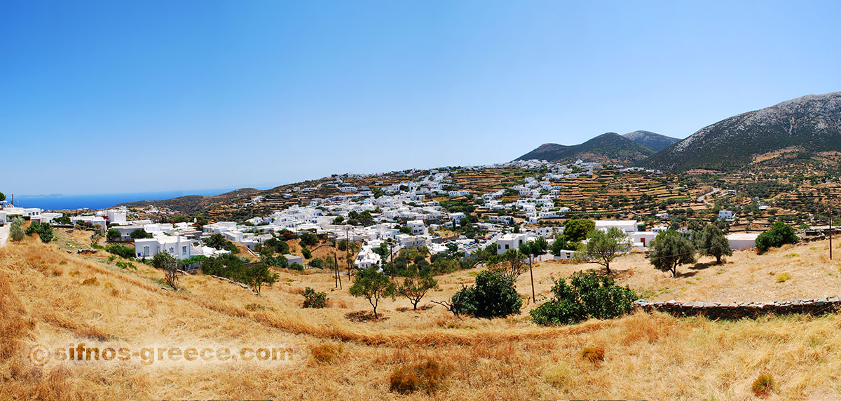 Οι κεντρικοί οικισμοί της Σίφνου